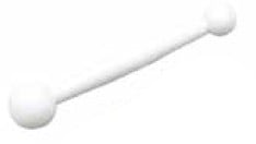 プラスチック丸め棒（大）15×φ3・φ2ｃｍ(品番704) (サン工業 ※旧 日清アソシエイツ)