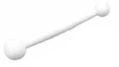 プラスチック丸め棒（大）15×φ3・φ2ｃｍ(品番704) (サン工業 ※旧 日清アソシエイツ)