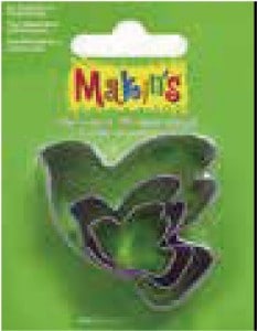 抜き型3点セット（大・中・小 各1）金属製 231 はと （Makin's） (サン工業 ※旧 日清アソシエイツ)