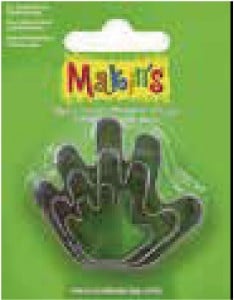 抜き型3点セット（大・中・小 各1）金属製 232 手 （Makin's） (サン工業 ※旧 日清アソシエイツ)