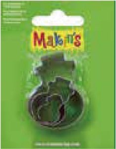 抜き型3点セット（大・中・小 各1）金属製 234 ゆきだるま （Makin's） (サン工業 ※旧 日清アソシエイツ)