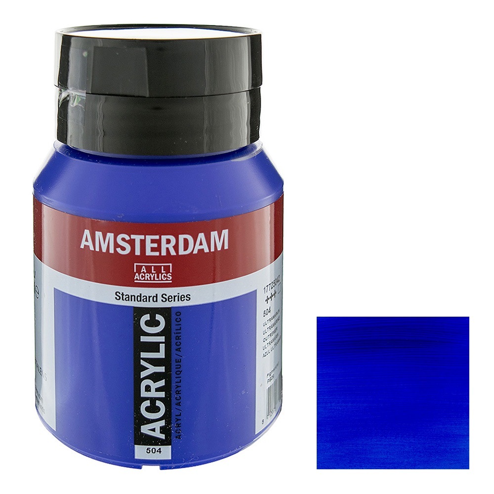 500ml x7 アクリル絵の具 アムステルダム アクリリックカラー 絵画 美