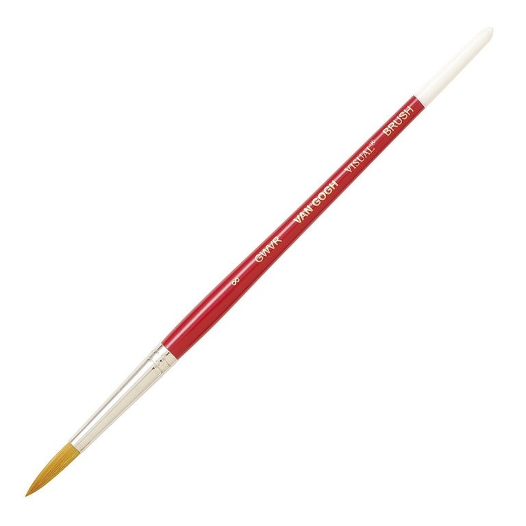 ヴァンゴッホビジュアル筆（丸筆）＃8  (GWVR-#8)  /ターレンス
