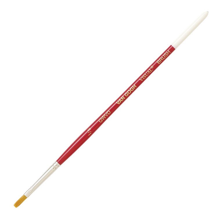 ヴァンゴッホビジュアル筆（平筆）＃1／8  (GWVD-#1/8)  /ターレンス