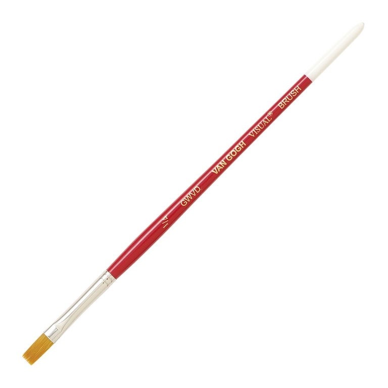 ヴァンゴッホビジュアル筆（平筆）＃1／4  (GWVD-#1/4)  /ターレンス