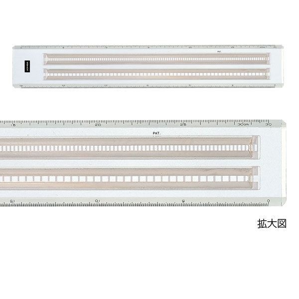 ウチダ(マービー) 点線スケール 30ｃｍ×5ｍｍ 品番：1-807-0140