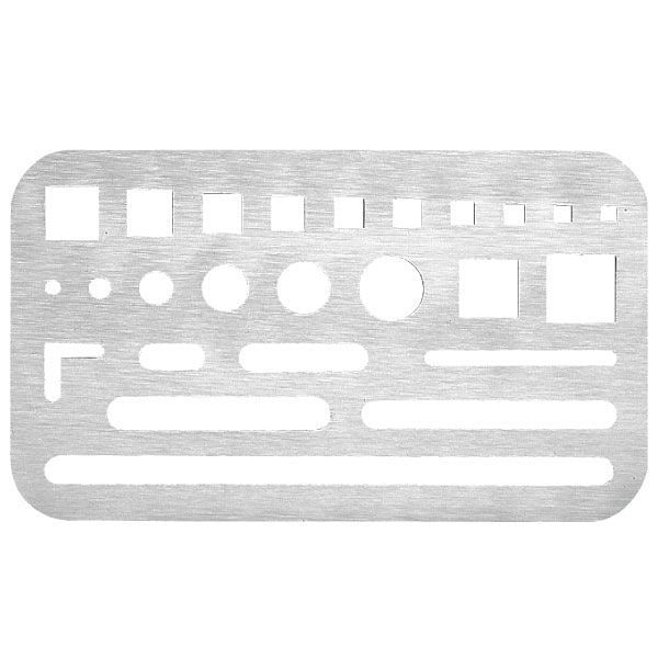 ウチダ(マービー) 字消板 ステンレス Ｂ 品番：1-820-0003