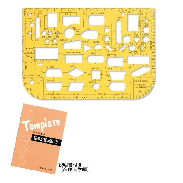 ウチダ(マービー) テンプレート 能率定規 品番：1-843-1601