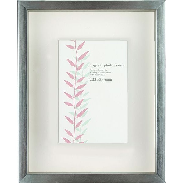クリアボックスフレーム ヘアラインシルバー インチサイズ (203×255mm)  APJ アートプリントジャパン