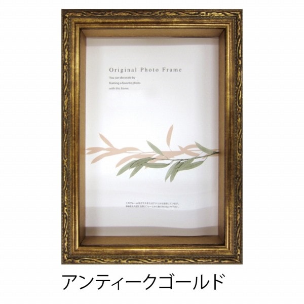フォルファーボックスフレーム アンティークゴールド 25角サイズ (250×250mm)  APJ アートプリントジャパン