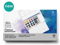 W&N CWC ミックストラベルセット (HP 16 色＋3チューブ) 18909375 コットマンウォーターカラー Winsor&Newton