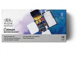 CWC ハーフパン12色フィールドポケットセット　コットマン・ウォーターカラー Winsor&Newton