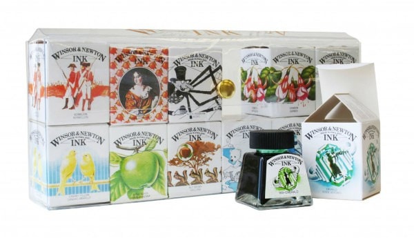 W&N ドローイングインク 14ml ボトル12色セット 19509812