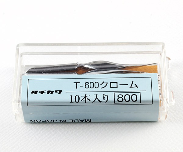 (10個セット) タチカワ ペン先 T-600クローム 10本入 T600C10