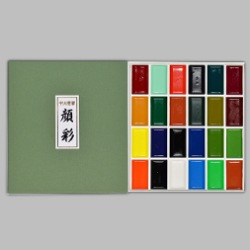 ナカガワ胡粉絵具 鳳凰顔彩 24色セット 220030