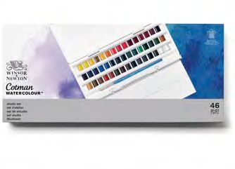 CWC ハーフパン40色（45個入り）スタジオセット　コットマン・ウォーターカラー Winsor&Newton