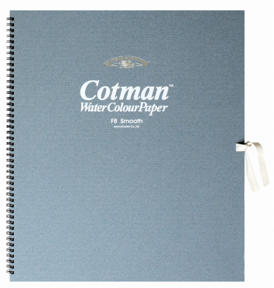 W&N コットマンスケッチブック 細目・Smooth　270g/m2  F8（380 × 455mm/18 枚） 19201008