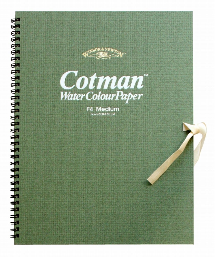 W&N コットマンスケッチブック 中目・Medium　270g/m2  F4（243 × 334mm/18 枚） 19202004