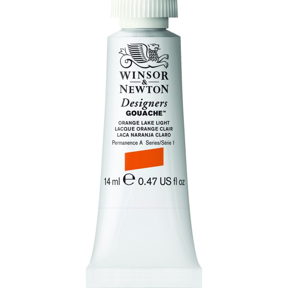 [3本セット] W&N DGC 14ml 453 オレンジレーキライト Winsor&Newton デザイナーズ・ガッシュカラー 不透明水彩絵具