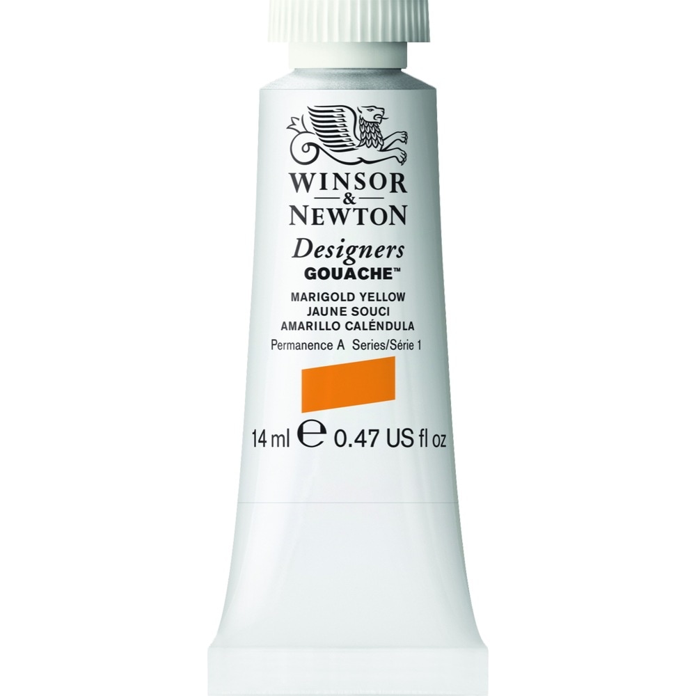 [3本セット] W&N DGC 14ml 384 マリーゴールドイエロー Winsor&Newton デザイナーズ・ガッシュカラー 不透明水彩絵具