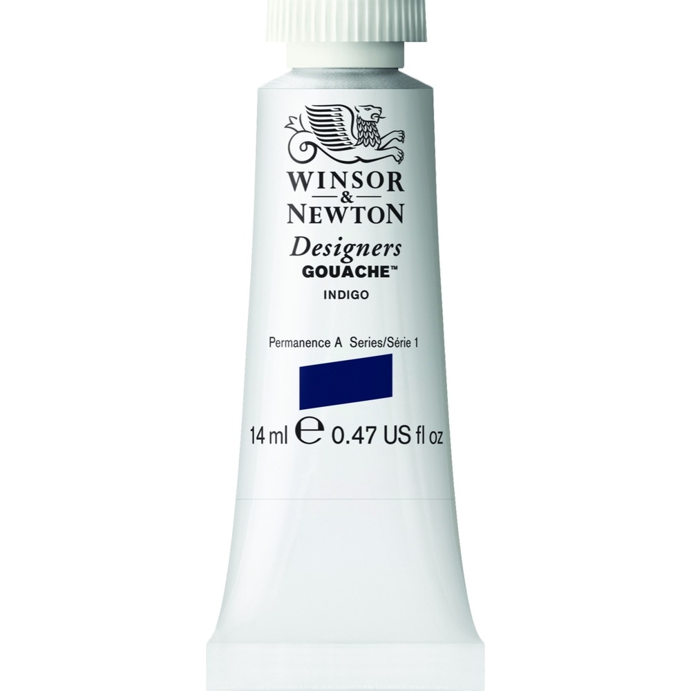 [3本セット] W&N DGC 14ml 322 インディゴ Winsor&Newton デザイナーズ・ガッシュカラー 不透明水彩絵具