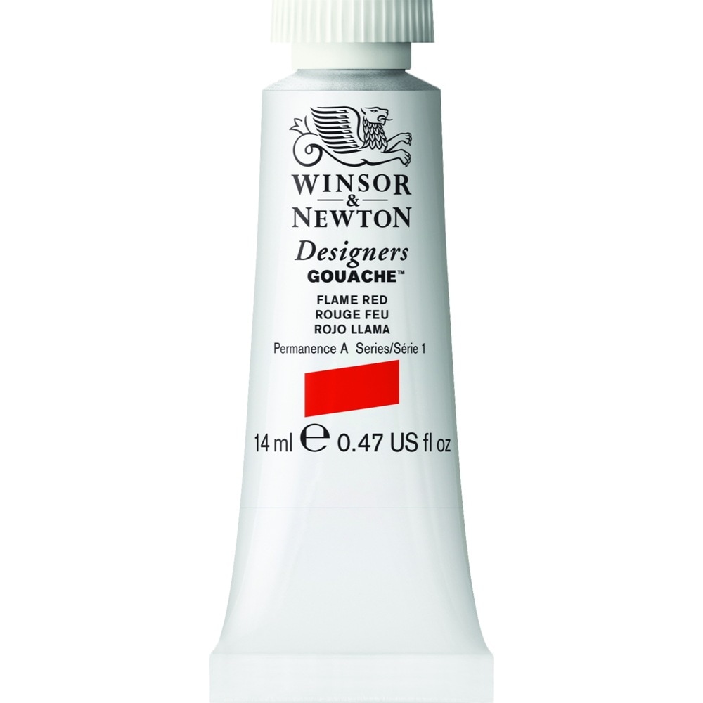 [3本セット] W&N DGC 14ml 249 フレームレッド Winsor&Newton デザイナーズ・ガッシュカラー 不透明水彩絵具