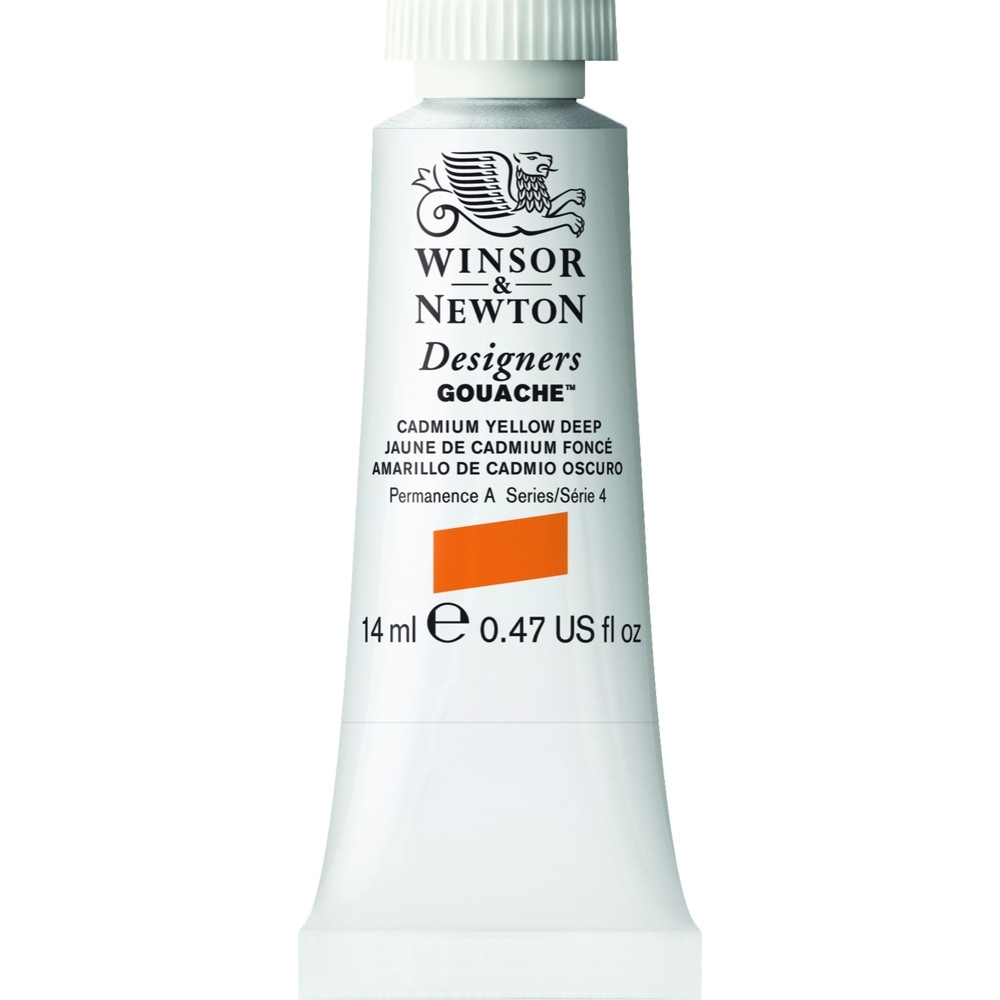 [3本セット] W&N DGC 14ml 111 カドミウムイエローディープ Winsor&Newton デザイナーズ・ガッシュカラー 不透明水彩絵具