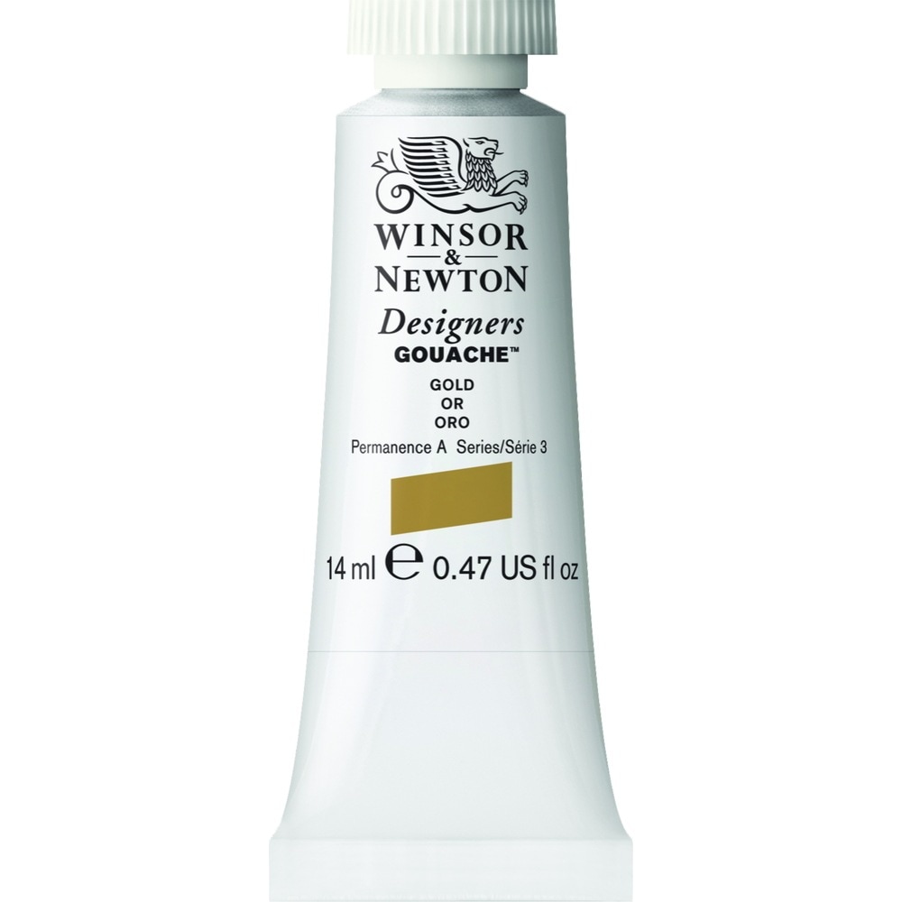 [3本セット] W&N DGC 14ml 283 ゴールドイミテーション Winsor&Newton デザイナーズ・ガッシュカラー 不透明水彩絵具