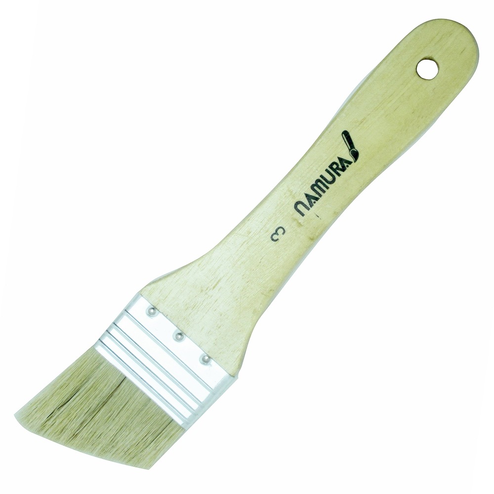 名村大成堂 豚スラントブラシ(50mm)No.3 (81238134) 油彩画刷毛