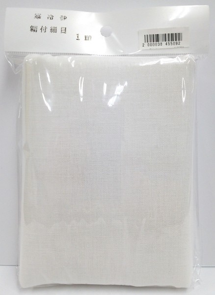 【取引先一時欠品、次回3/10以降予定】綿寒冷紗 糊付細目 1m×幅1m (紙・布類)  漆工芸用品