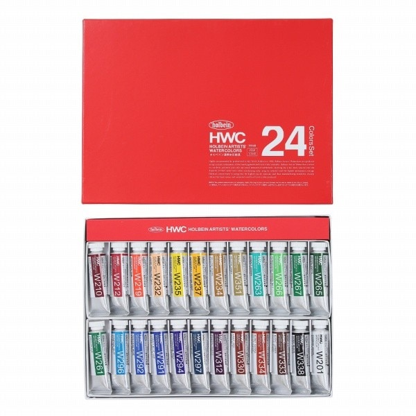 ホルベイン 透明水彩絵具 15ml W444 24色セット (3444) | アーク