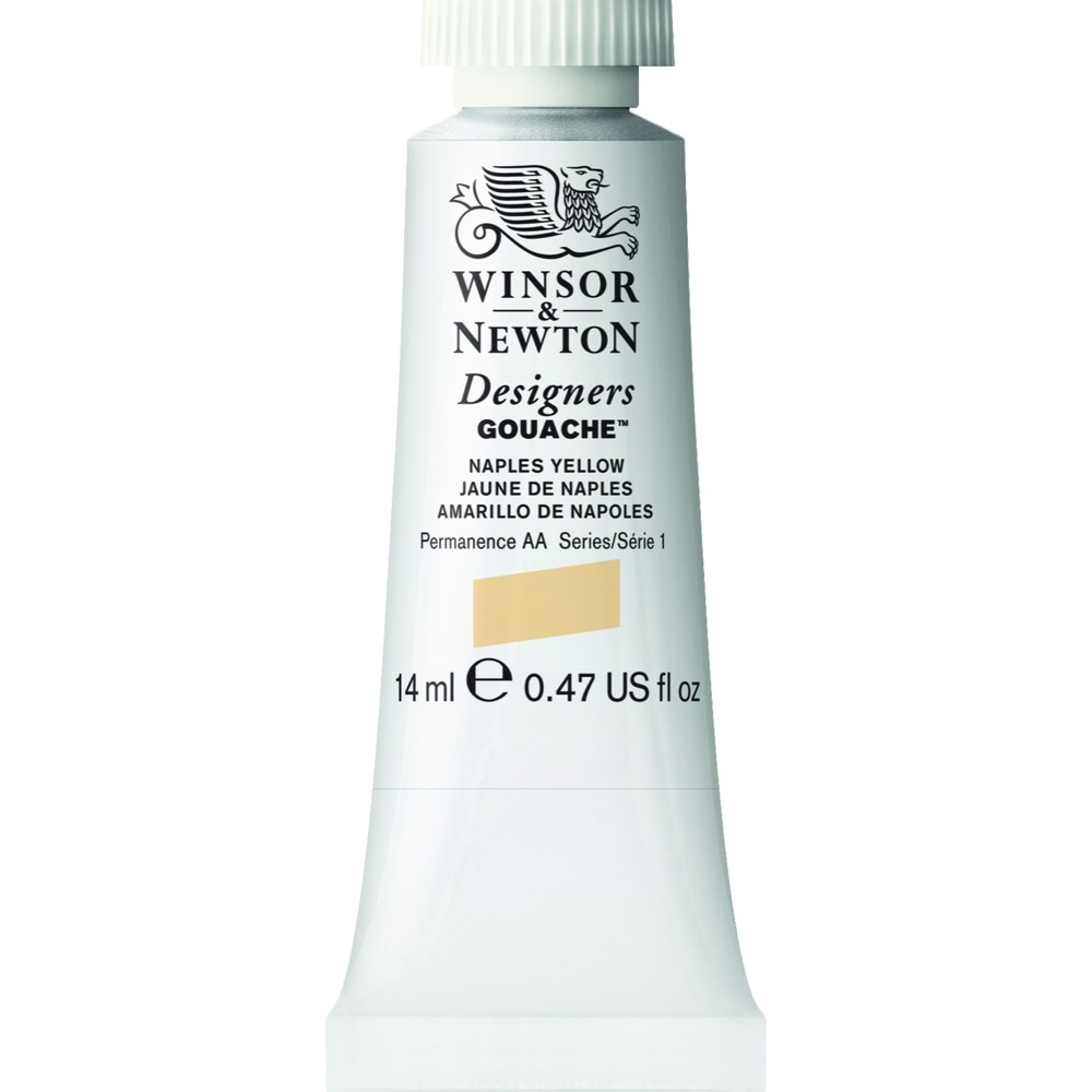 [3本セット] W&N DGC 14ml 422 ネープルスイエロー Winsor&Newton デザイナーズ・ガッシュカラー 不透明水彩絵具