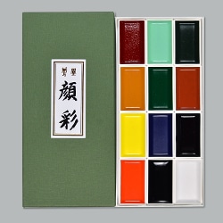 ナカガワ胡粉絵具 鳳凰顔彩　12色