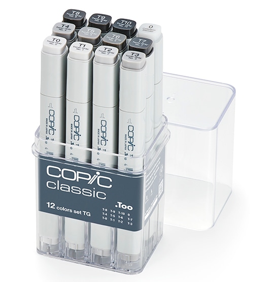 コピッククラシック 12色セット TG トナーグレイ 12501018