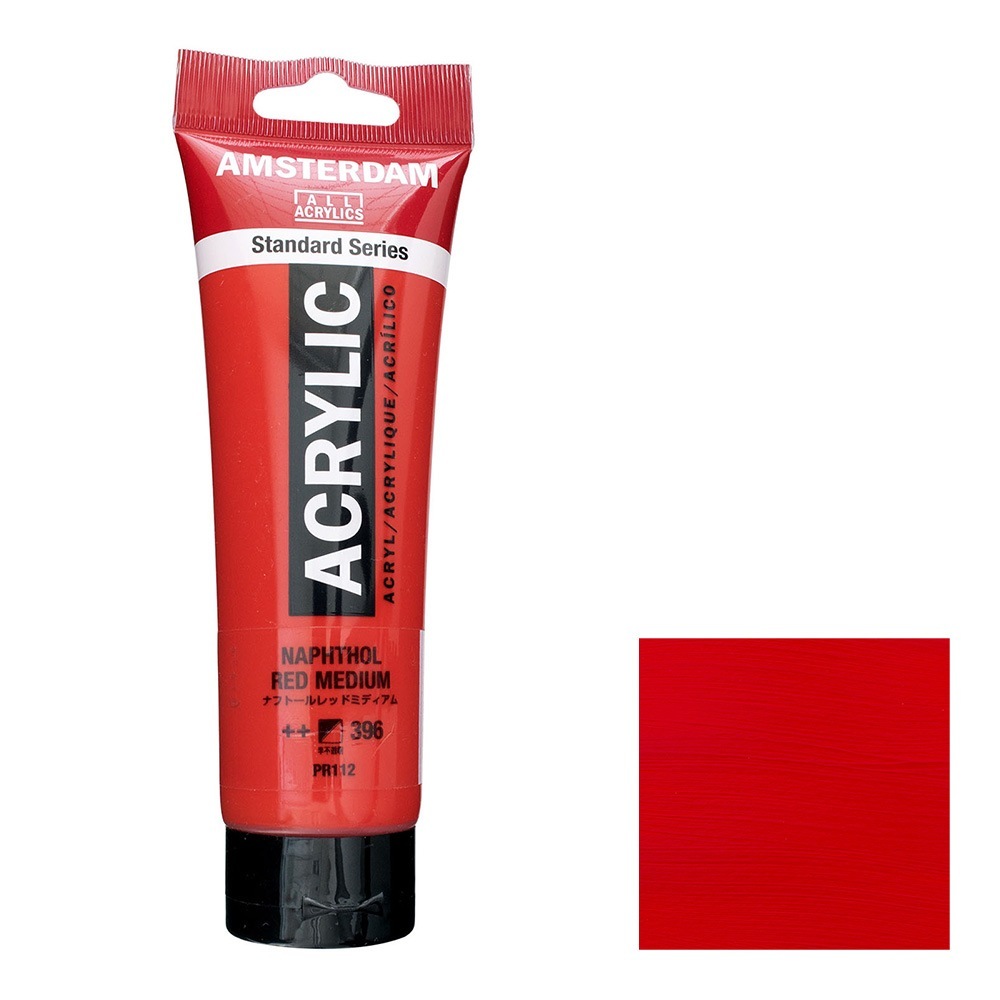 アムステルダム アクリリックカラー 120mL ナフトールレッドミディアム T1709-396 スタンダードカラー