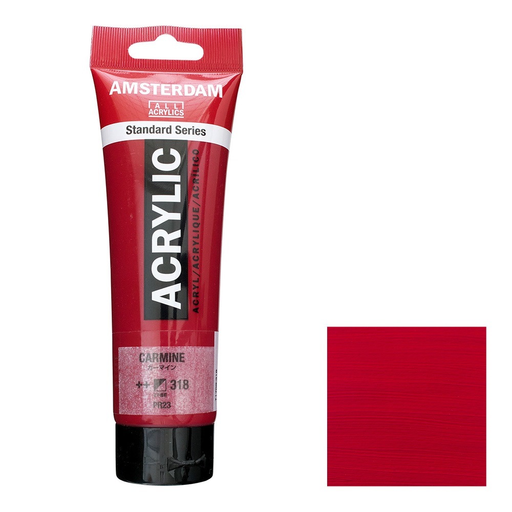 アムステルダム アクリリックカラー 120mL カーマイン T1709-318 スタンダードカラー