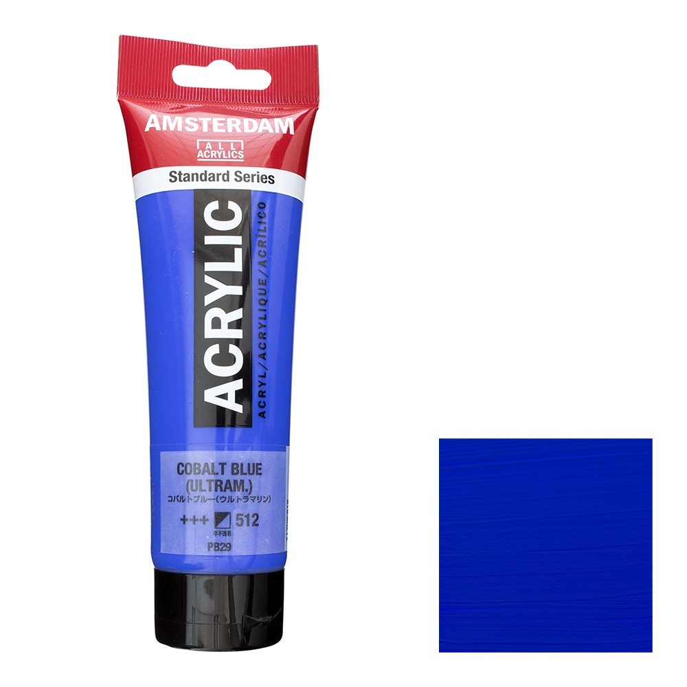 アムステルダム アクリリックカラー 120mL コバルトブルー（ウルトラマリン） T1709-512 スタンダードカラー