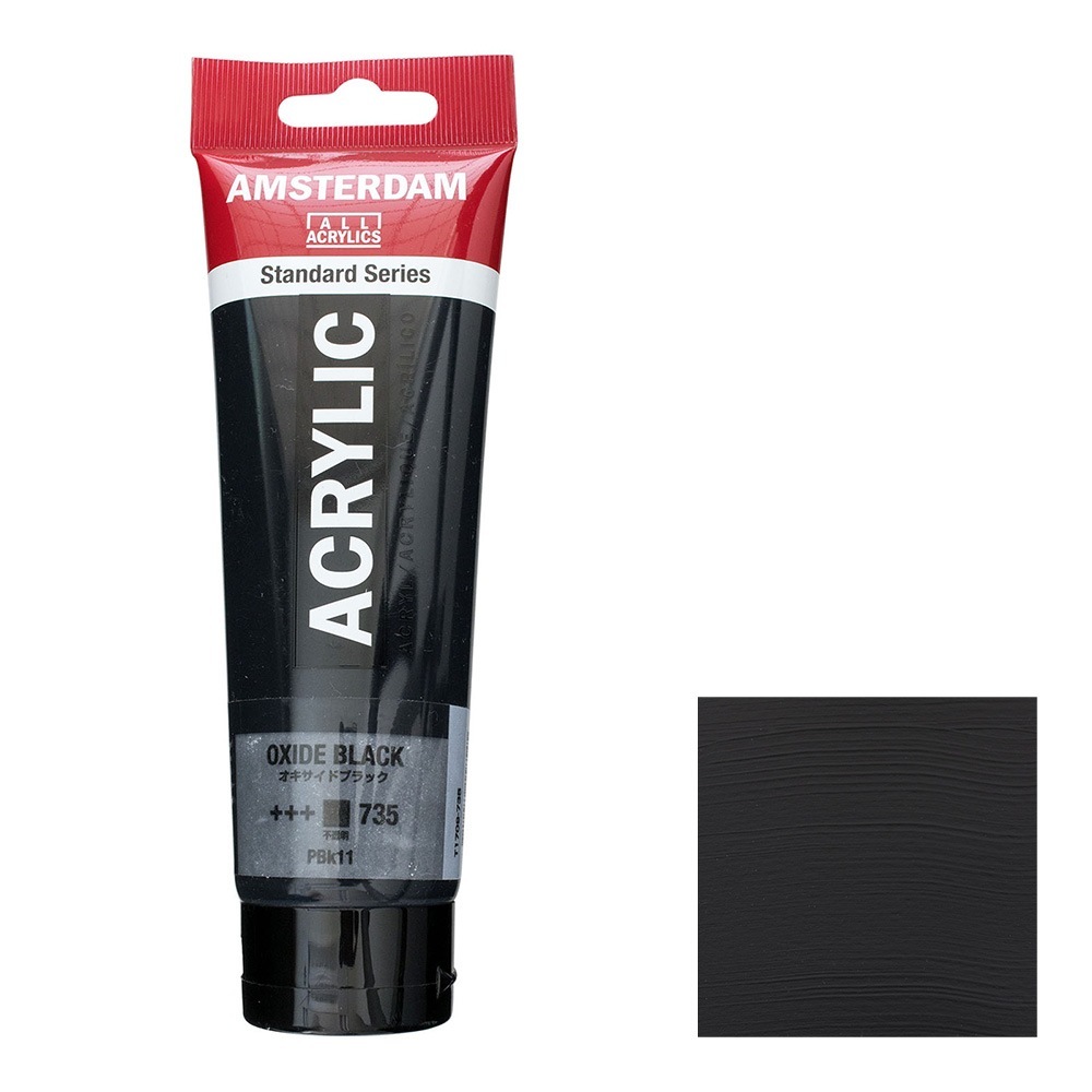 アムステルダム アクリリックカラー 120mL オキサイドブラック T1709-735 スタンダードカラー