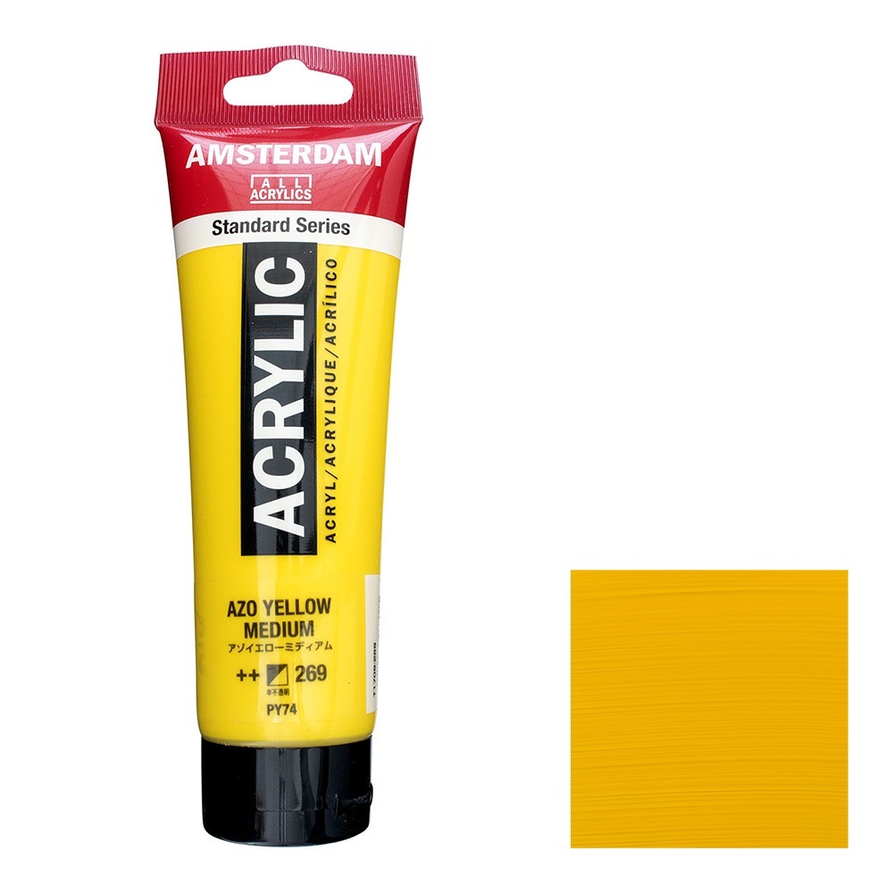 アムステルダム アクリリックカラー 120mL アゾイエローミディアム T1709-269 スタンダードカラー