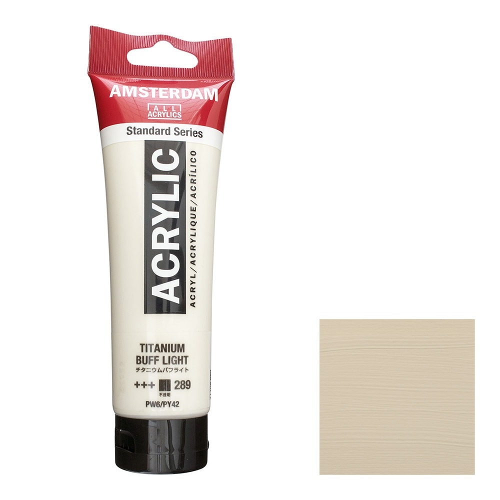 アムステルダム アクリリックカラー 120mL チタニウムバフライト T1709-289 スタンダードカラー