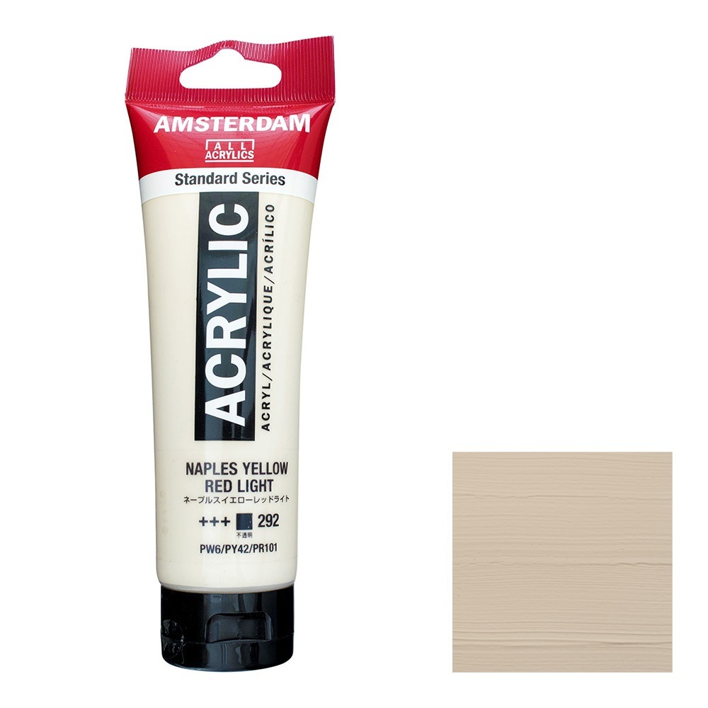 アムステルダム アクリリックカラー 120mL ネープルスイエローレッドライト T1709-292 スタンダードカラー