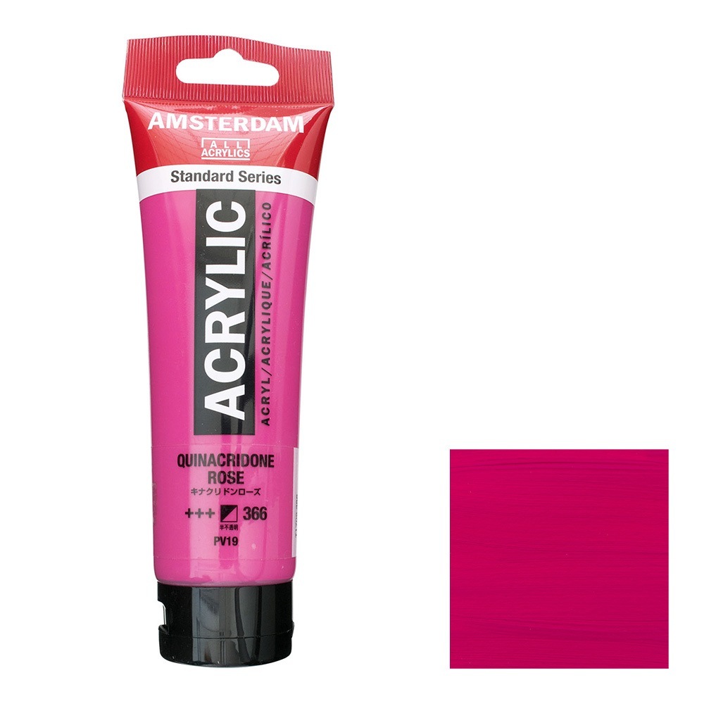 アムステルダム アクリリックカラー 120mL キナクリドンローズ T1709-366 スタンダードカラー