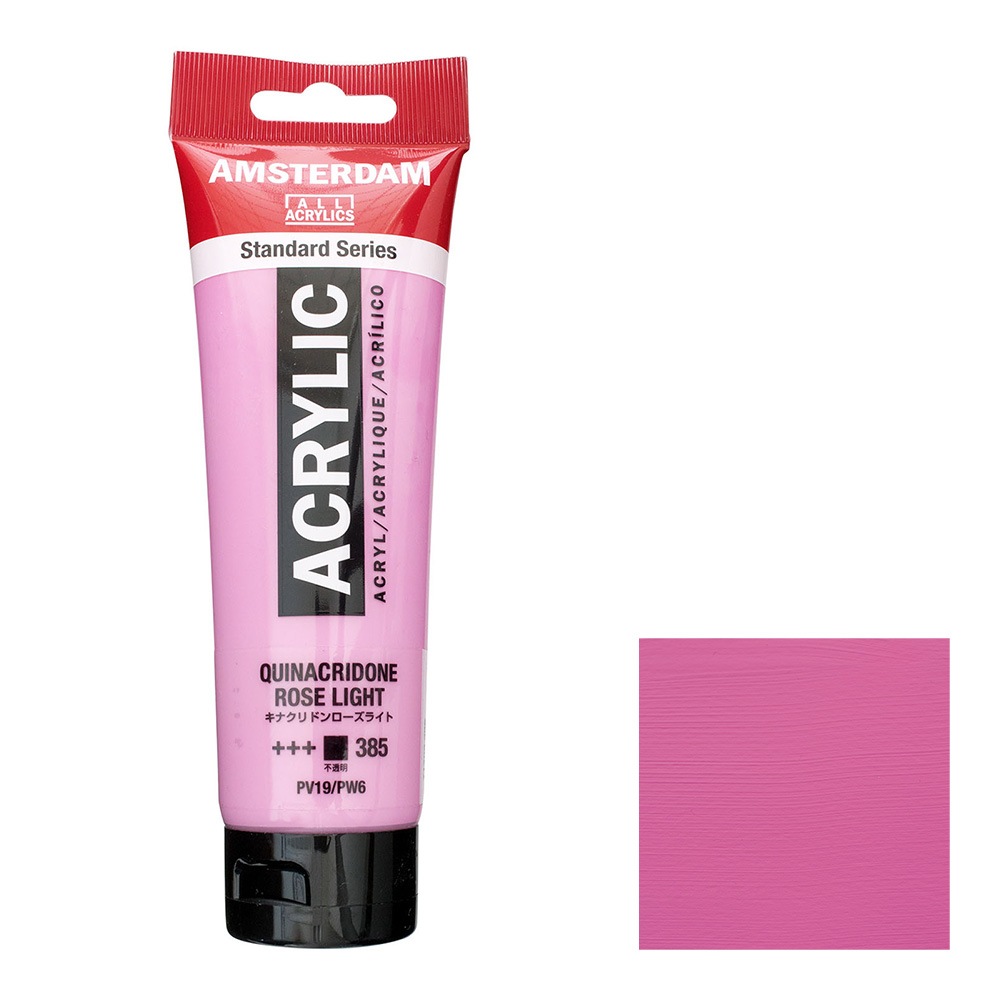 アムステルダム アクリリックカラー 120mL キナクリドンローズライト T1709-385 スタンダードカラー