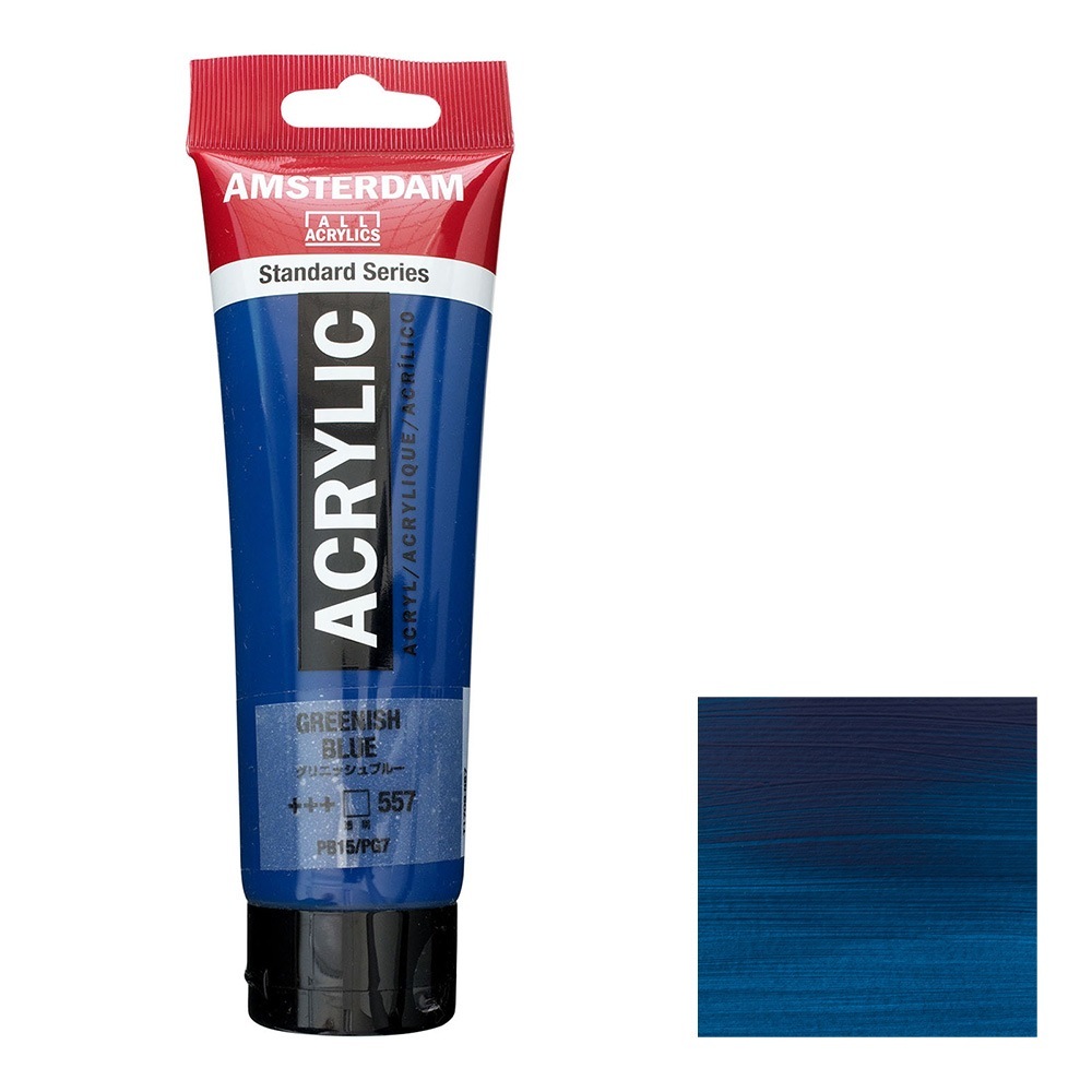 アムステルダム アクリリックカラー 120mL グリニッシュブルー T1709-557 スタンダードカラー
