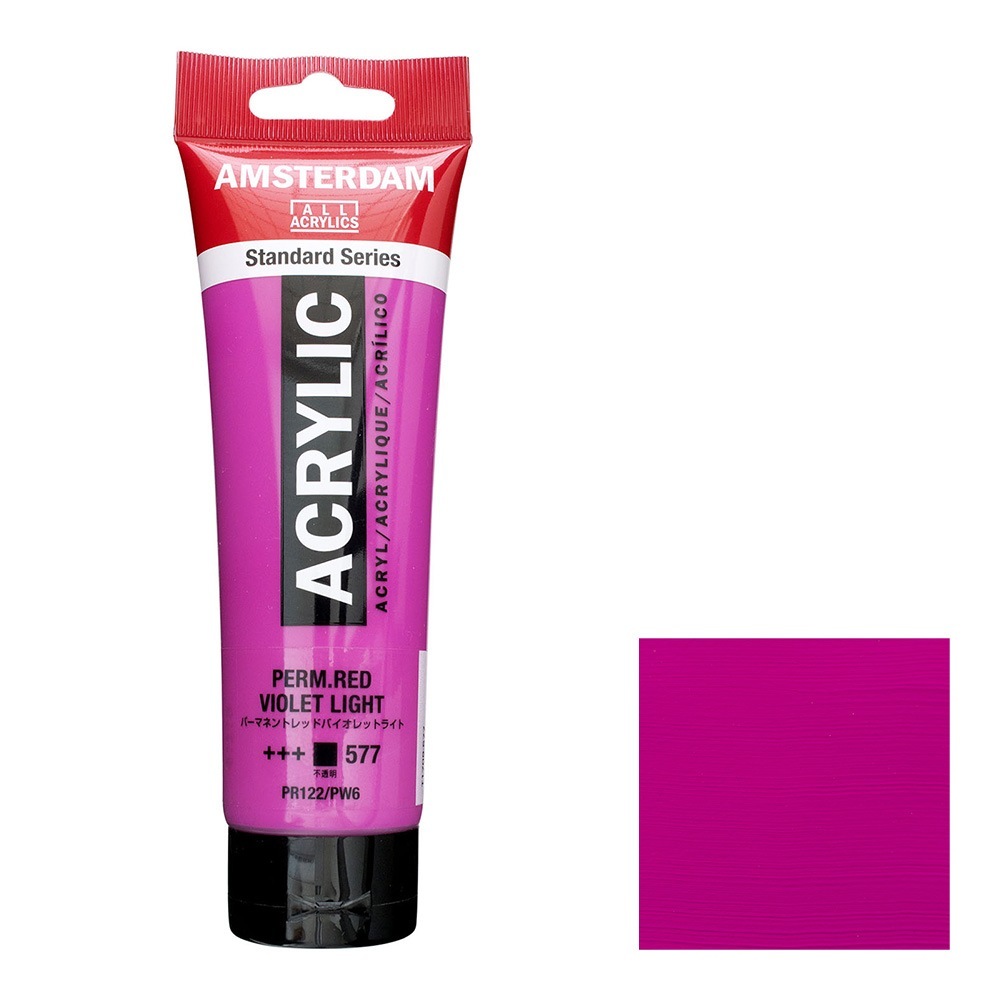 アムステルダム アクリリックカラー 120mL パーマネントレッドバイオレットライト T1709-577 スタンダードカラー