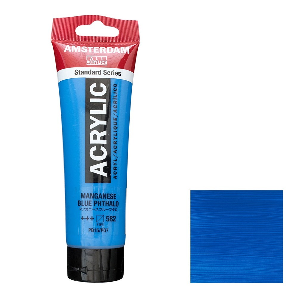 アムステルダム アクリリックカラー 120mL マンガニースブルーフタロ T1709-582 スタンダードカラー