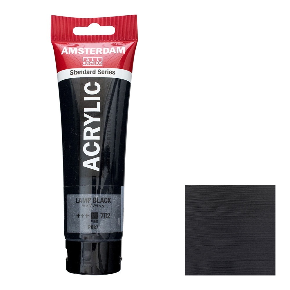 アムステルダム アクリリックカラー 120mL ランプブラック T1709-702 スタンダードカラー