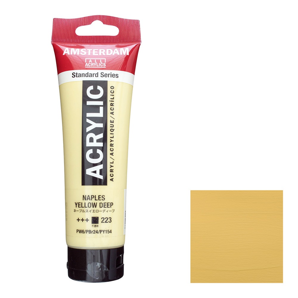 アムステルダム アクリリックカラー 120mL ネープルスイエローディープ T1709-223 スタンダードカラー