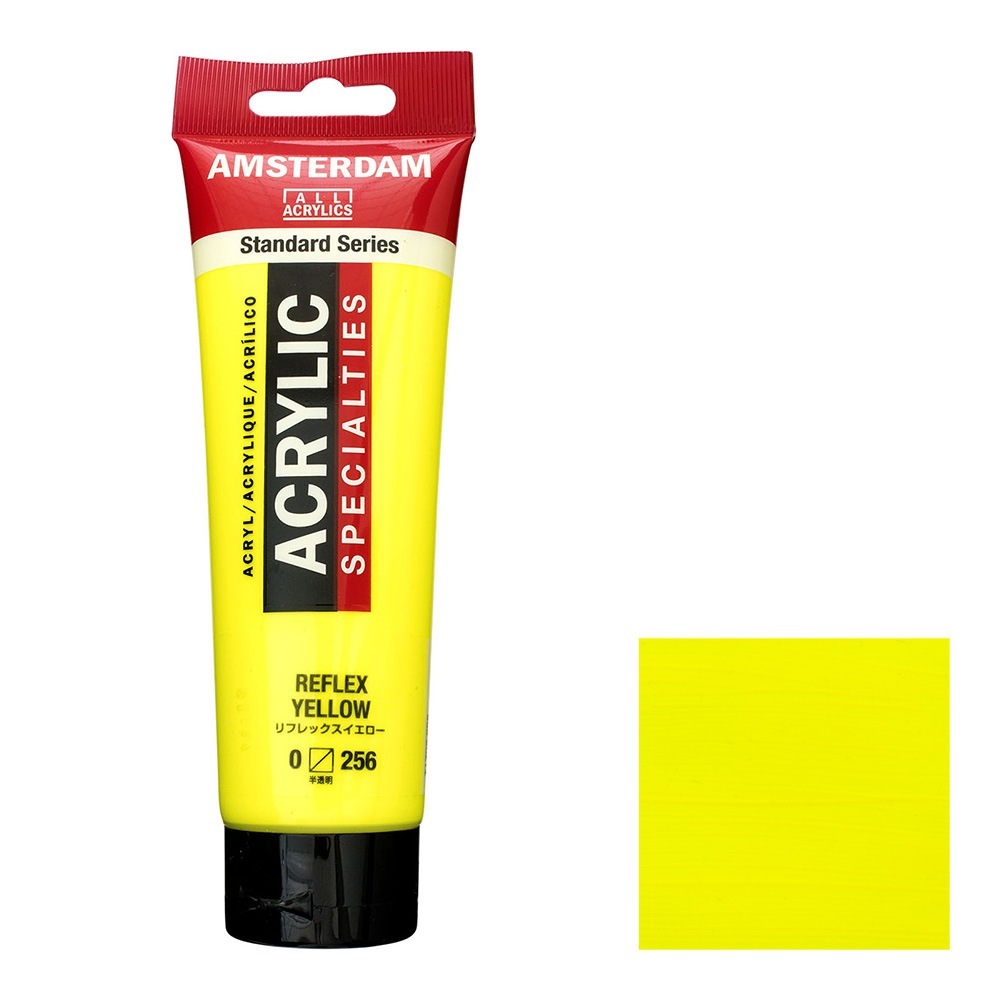 アムステルダム アクリリックカラー 120mL リフレックスイエロー T1709-256 特別色