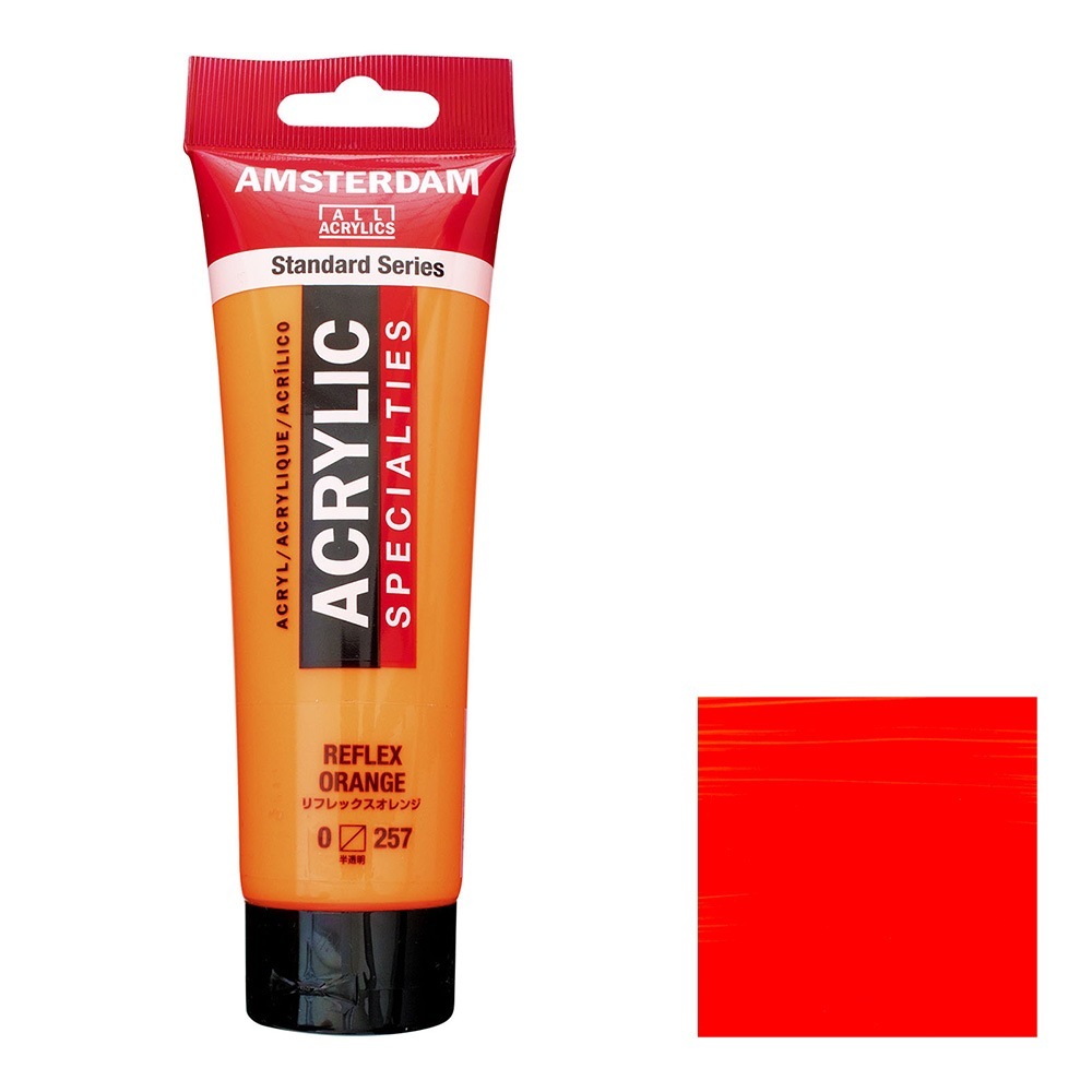 アムステルダム アクリリックカラー 120mL リフレックスオレンジ T1709-257 特別色